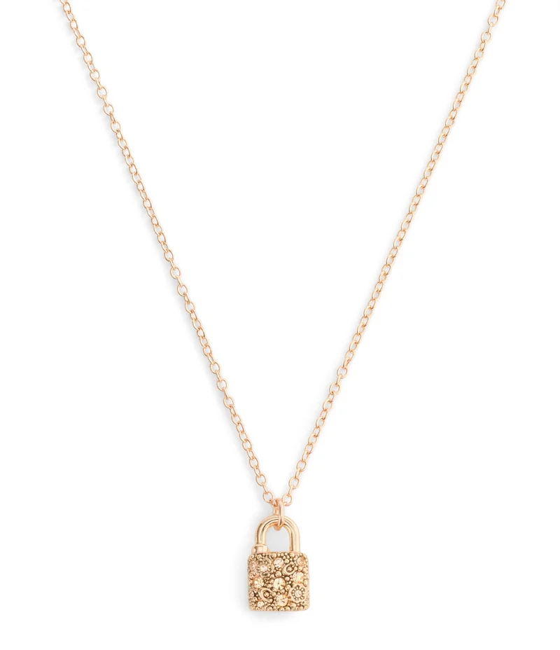 كوتش Signature C Pavé Padlock Boxed Jewelry Set